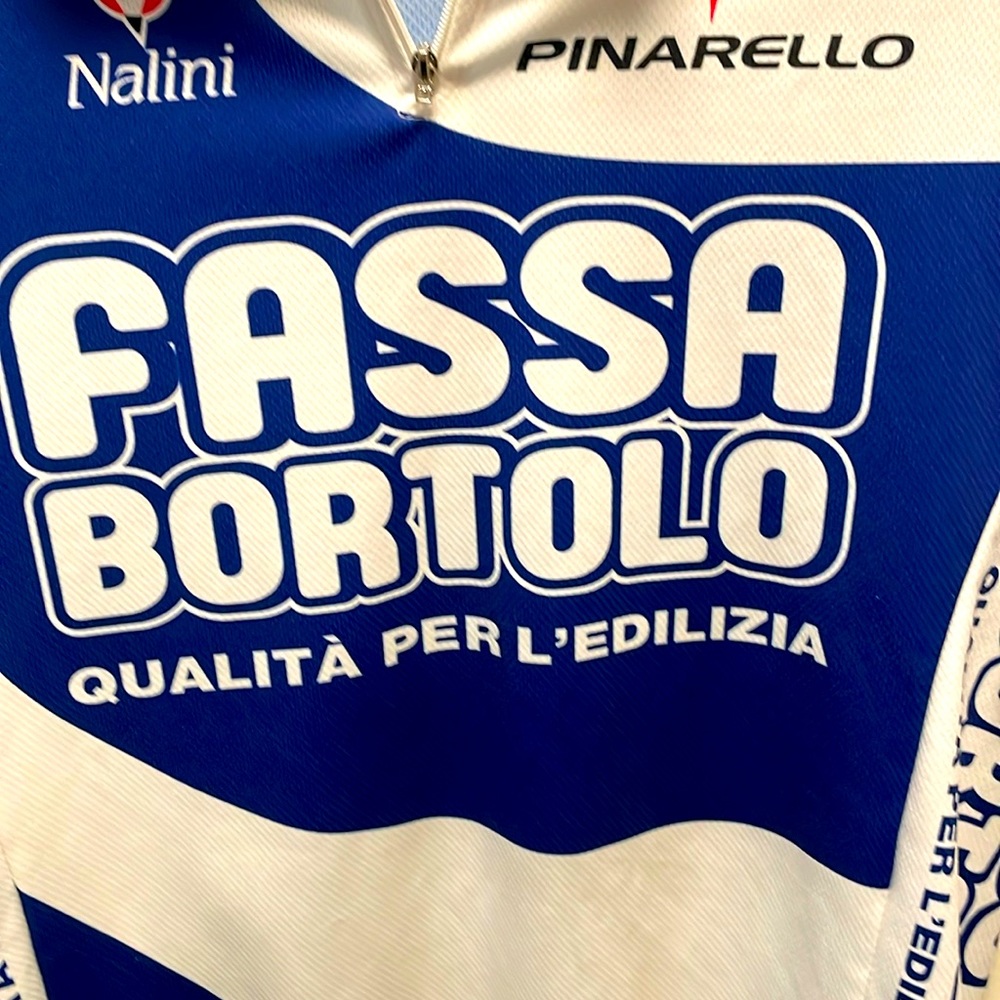 3 pocket cyclists jersey lightly used vintage made in Italy racing team